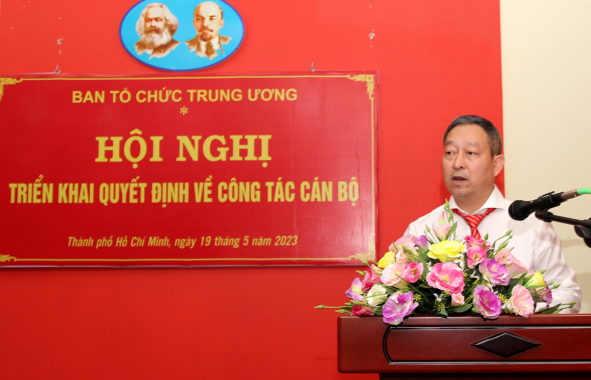 Đồng chí Đoàn Quang Thọ phát biểu tại Hội nghị (Ảnh: H.Hào).